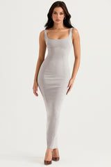 Rea-Smoke Bodycon Maxi Dress