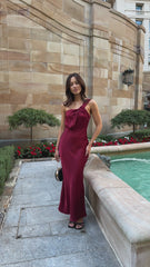 Greta Maxi Dress - Wine