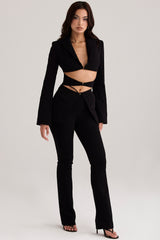 Layla-Black V-Front Trousers