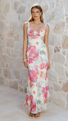 Katana Midi Dress - Spring Floral