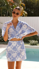 Abilene Button Up Shirt - Blue