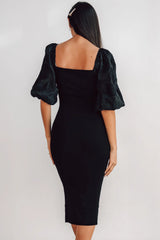 Weyland Bodycon Midi Dress | Black