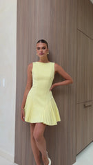 Yesim Mini Dress - Yellow