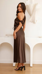 Prudence Maxi Dress - Brown