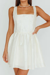 Suri Corset Bust Mini Dress Ivory