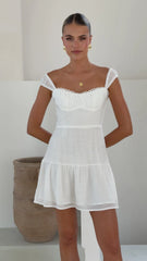 Pascah Mini Dress - White
