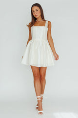 Suri Corset Bust Mini Dress Ivory