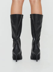 Elodiee Knee High Boots Black