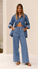Darby Pant - Mid Blue Denim