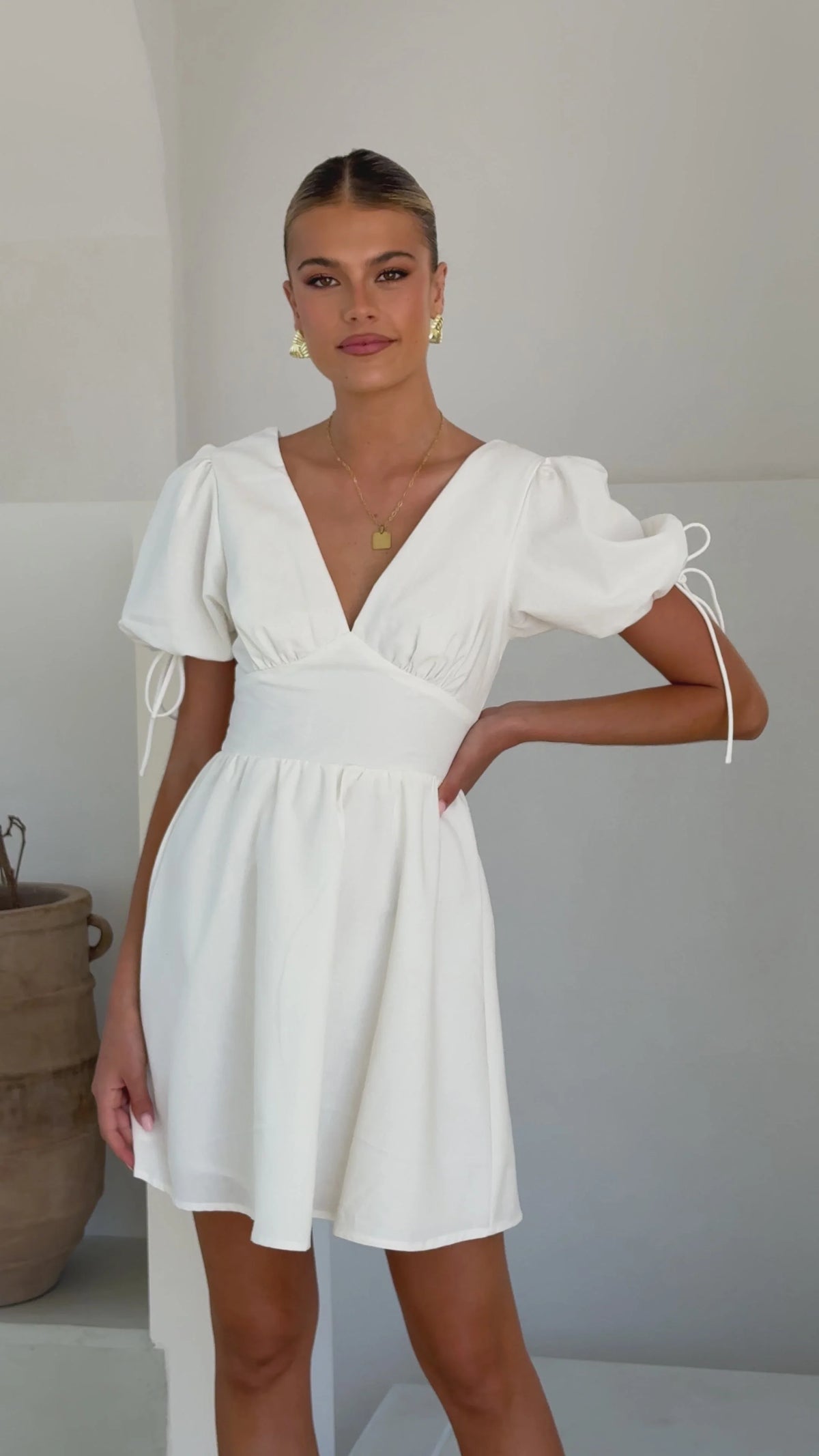 Verve Mini Dress - White