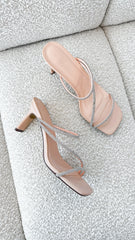 Femi Heel - Nude Diamante