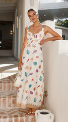 Airlie Maxi Dress - Shell Print