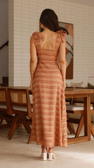 Dela Maxi Dress - Chocolate