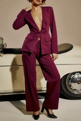 Rivi-Wine Straight Leg Trousers