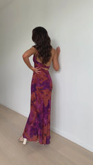 Margie Midi Dress - Dark Rose