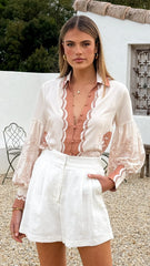 Dakota Long Sleeve Blouse - Siena