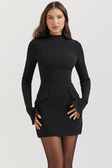 Mahalia-Black Mini Dress