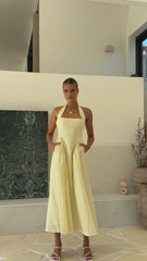 Caden Maxi Dress - Lemon