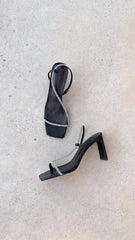 Kaye Heels - Black Diamante
