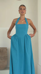 Caden Maxi Dress - Cobalt Blue