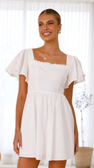 Pasha Mini Dress - White
